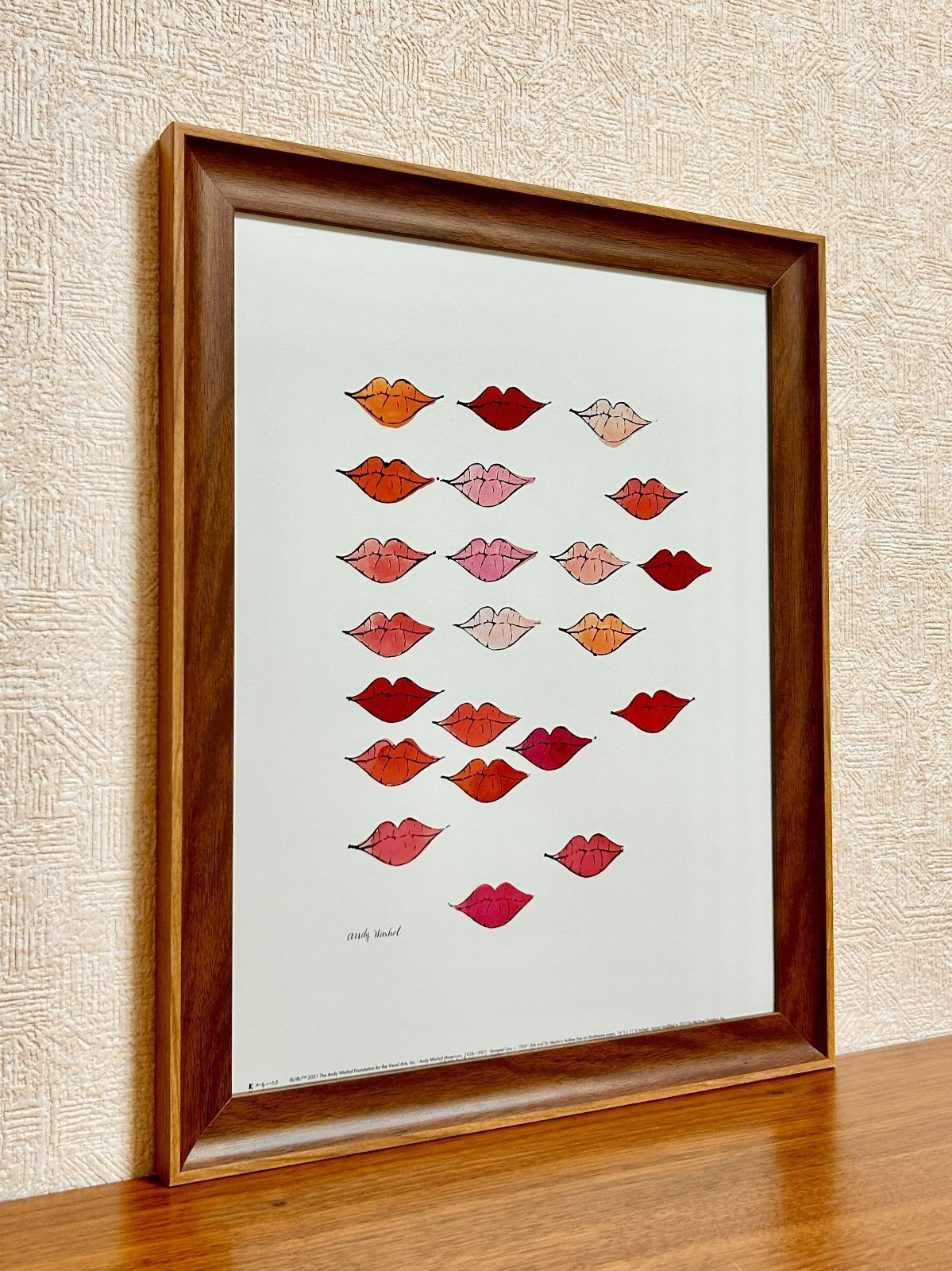 額装マット作品/ウォーホル/(Stamped) Lips c 1959 特別額装マット作品/アートポスター/ウォーホル/(Stamped) Lips