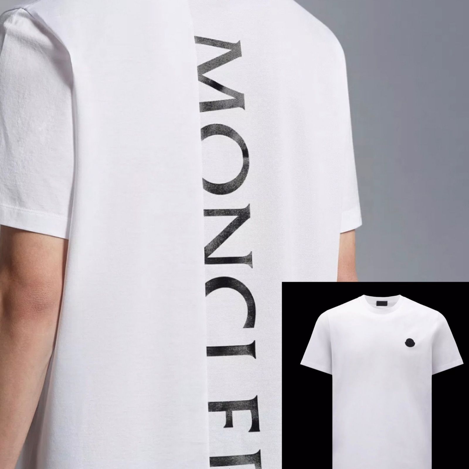 よろしくお願い申し上げます【レア】【美品】MONCLER モンクレール　ラバーワッペン　Tシャツ　S