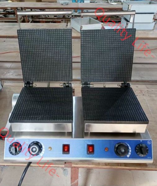 送料無料 正方形 電気アイスコーンメーカー 2連式 アイスクリーム 単相１0０V|業務用|飲食店|店舗用品|屋台