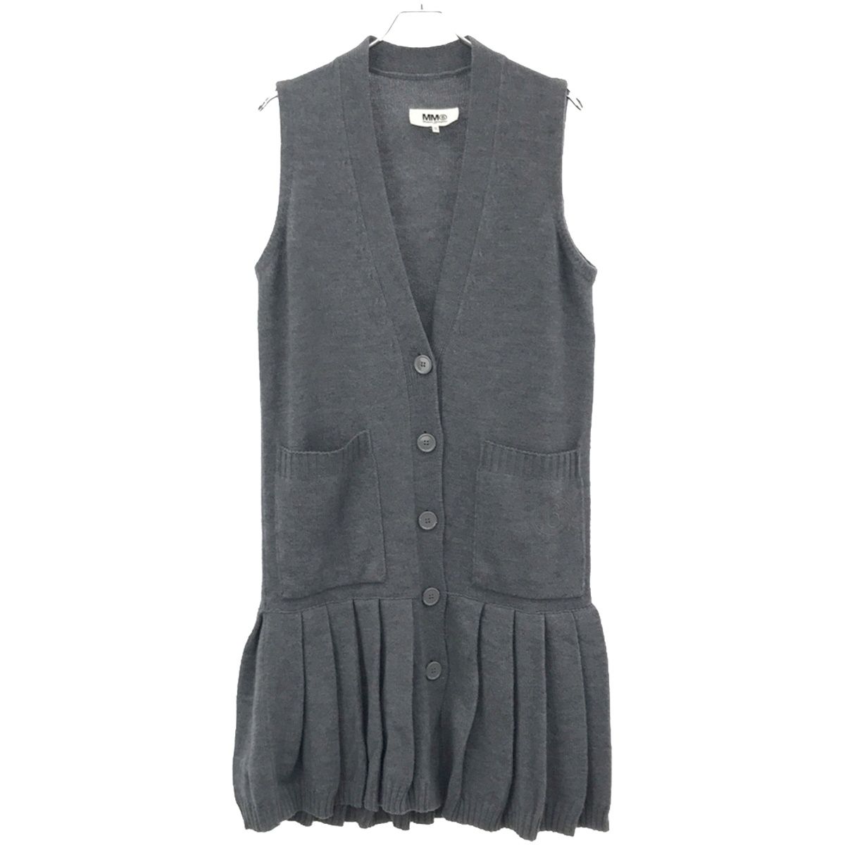 【美品】値下げMM6 Maison Margiela ノースリーブニット MM6 Maison Margiela ノースリーブニット 黒（ヴィンテージ調