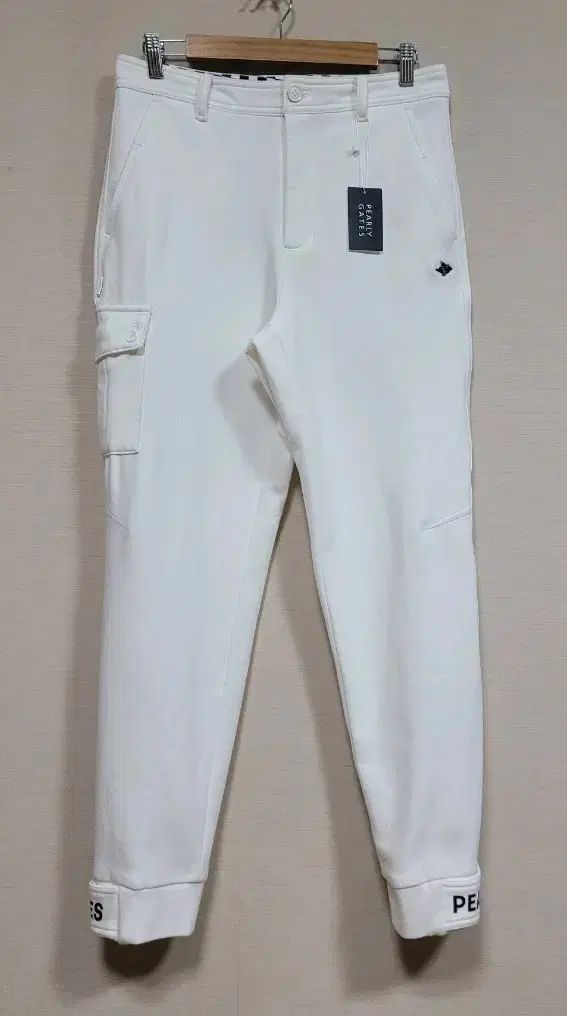 PEARLY GATES パーリーゲイツ メンズ レタリング バックル 起毛 ジョガー パンツ