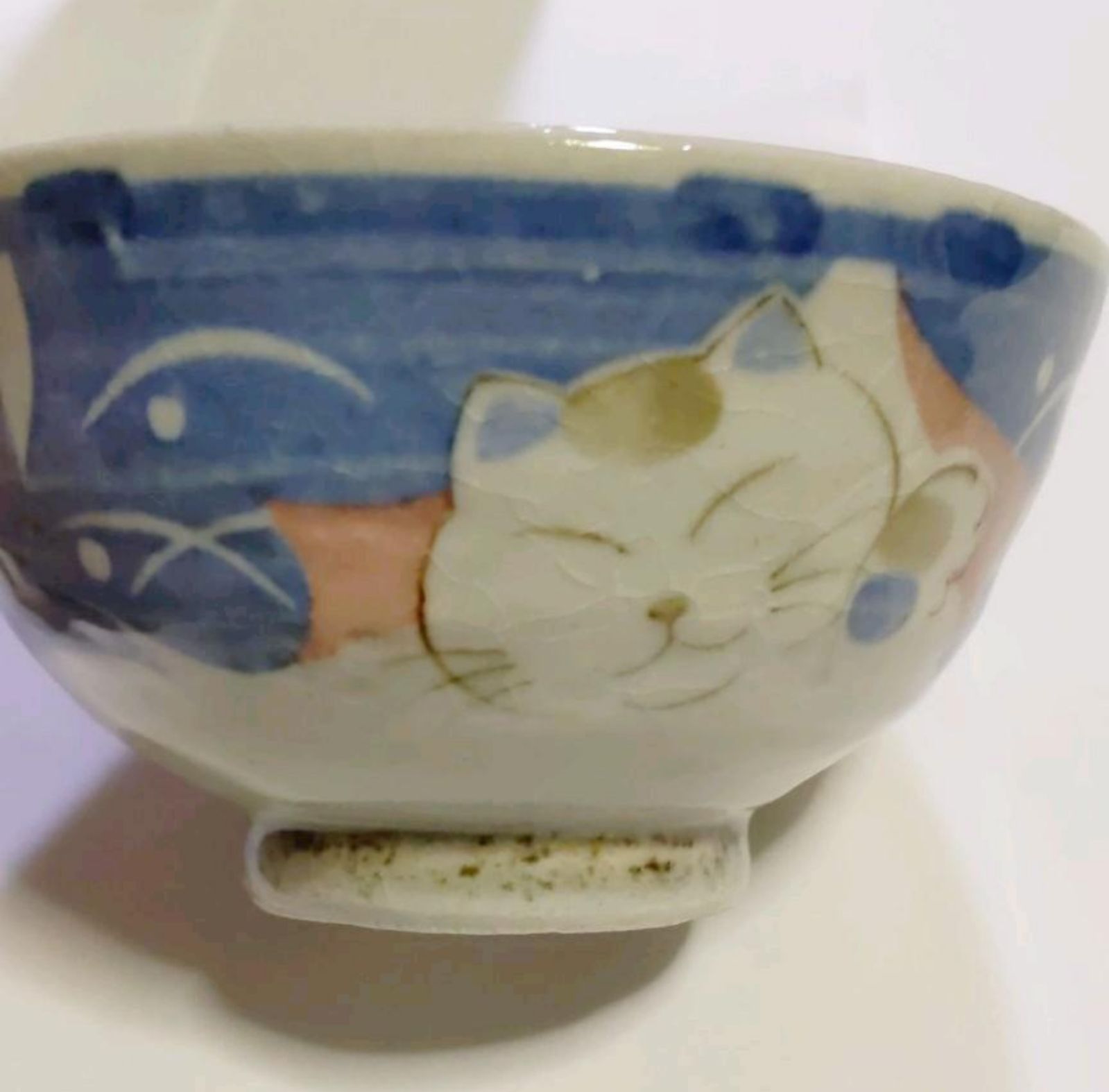 【大人気】【美品】猫屋染吉　猫　キャット　Cat　陶器　湯呑み　茶碗　骨董品 大人気】【極美品】【骨董品】 猫屋染吉 キャット Cat 陶器