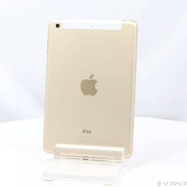 中古品〕 iPad mini 3 128GB ゴールド MGYU2J／A docomo【258】