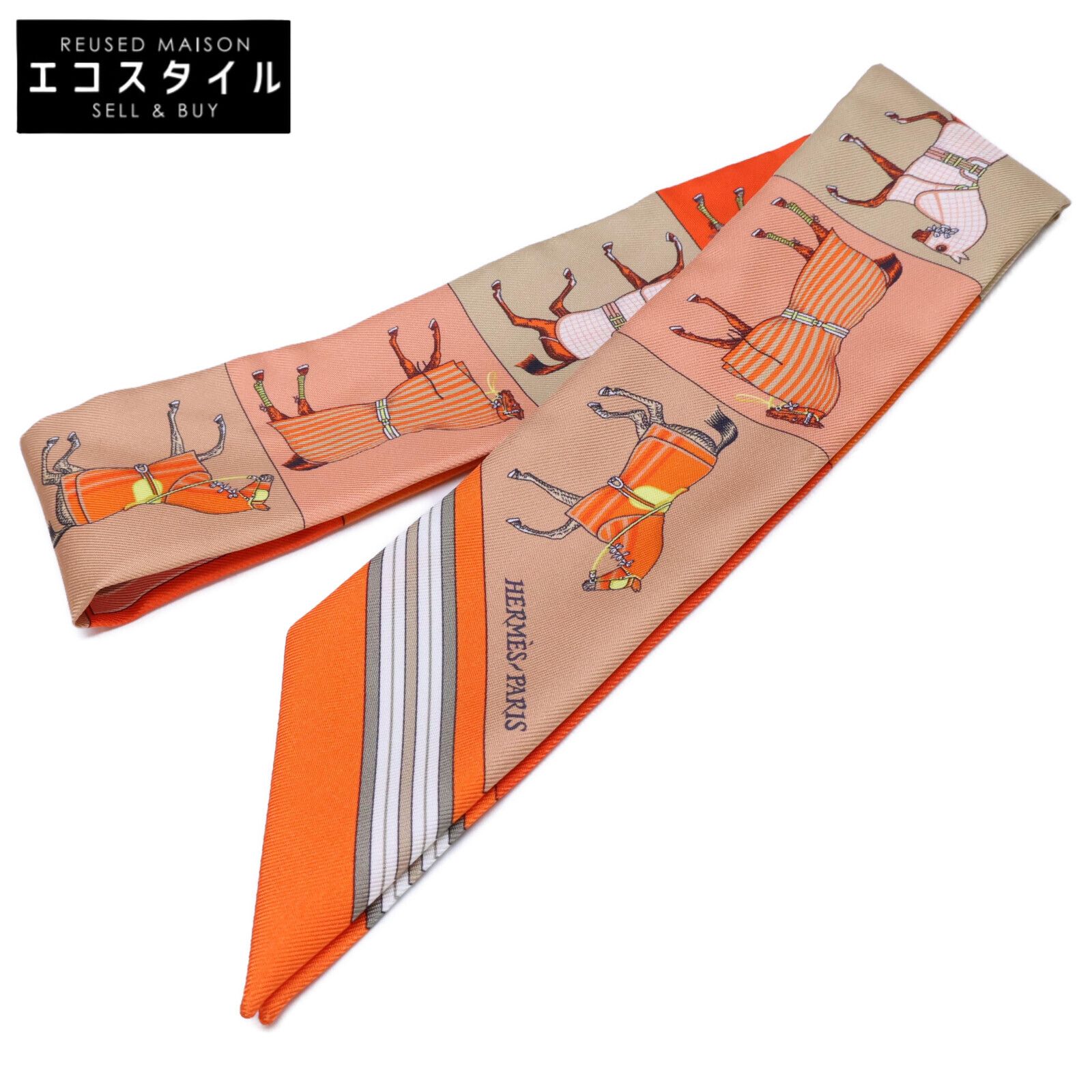 HERMES エルメス H063211S 08 ツイリー Couvertures Nouvelles/新・馬