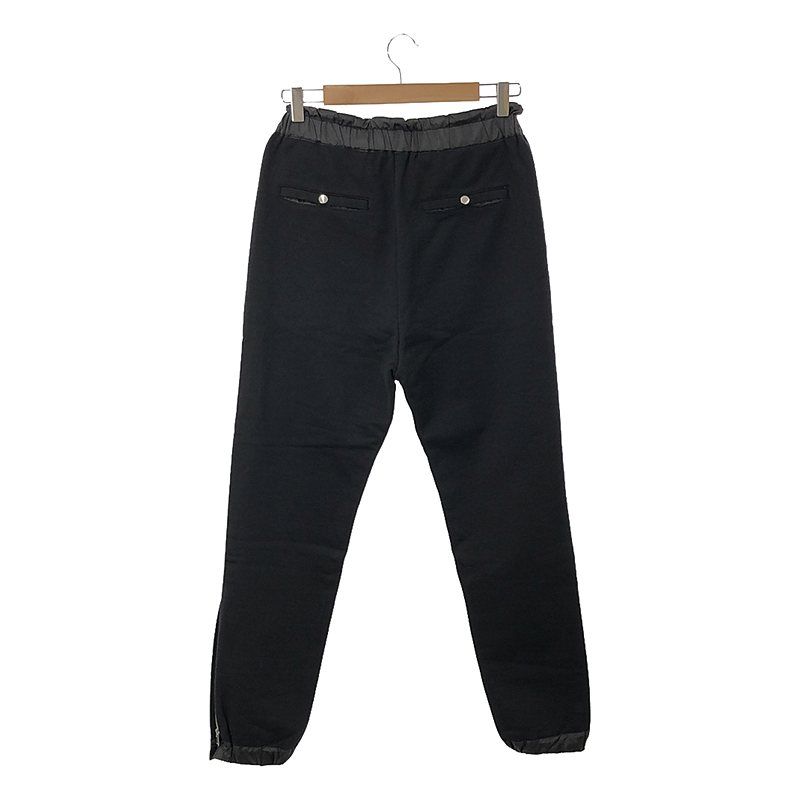 sacai / サカイ | Sweat Jersey Pants / 裾ジップ ドローストリング  