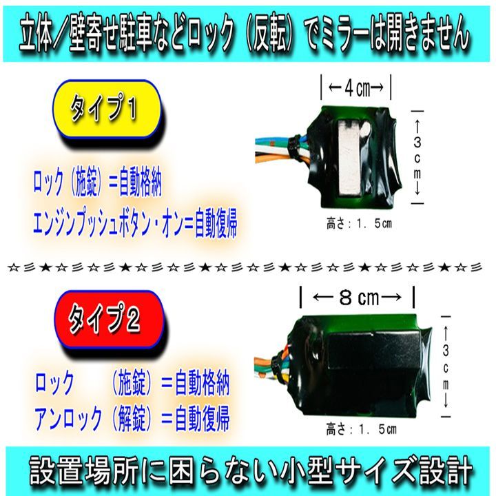 プリウスα ドアミラー 自動格納 自動開閉 ユニット ZVW40 ZVW41