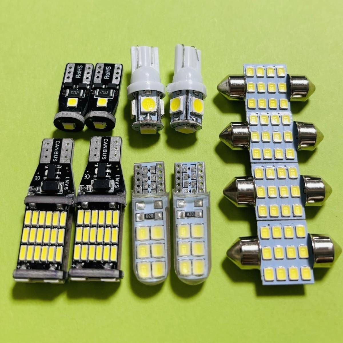 明るい！12個セット! ステップワゴン RK1 RK2 RK3 RK4 RK5 RK6 T10 LED バックランプ ナンバー灯 ルームランプセット  爆光 ホンダ 車検対応 パーツ - メルカリ