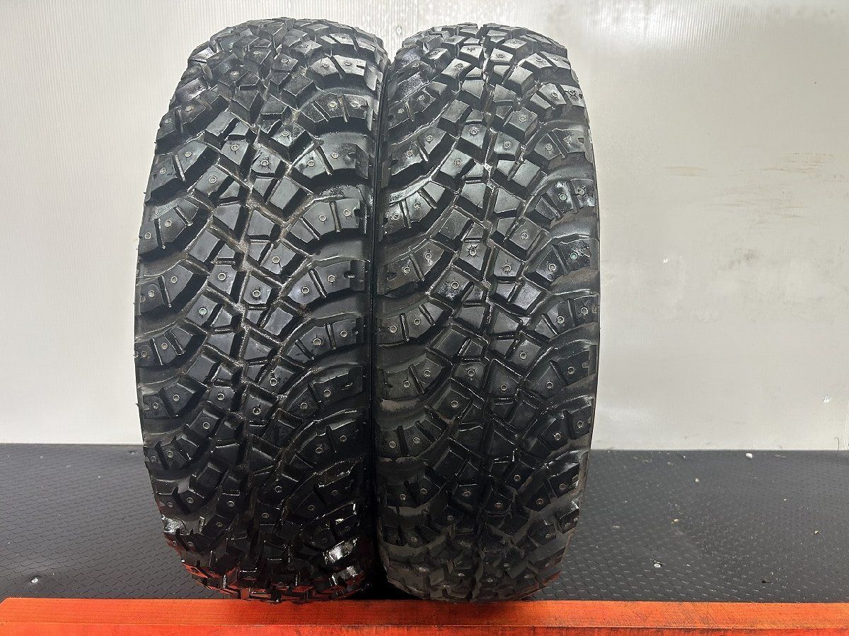 BS BRIDGESTONE DUELER M T 672 LT235 75R15 15インチ スパイクタイヤ 2本 バリ溝 ホワイトレター ジムニー等 STK002