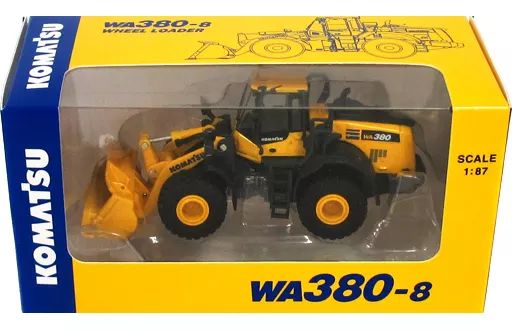 中古】ミニカー 1/87 KOMATSU WA380-8 WHEEL LOADER(イエロー) -コマツ