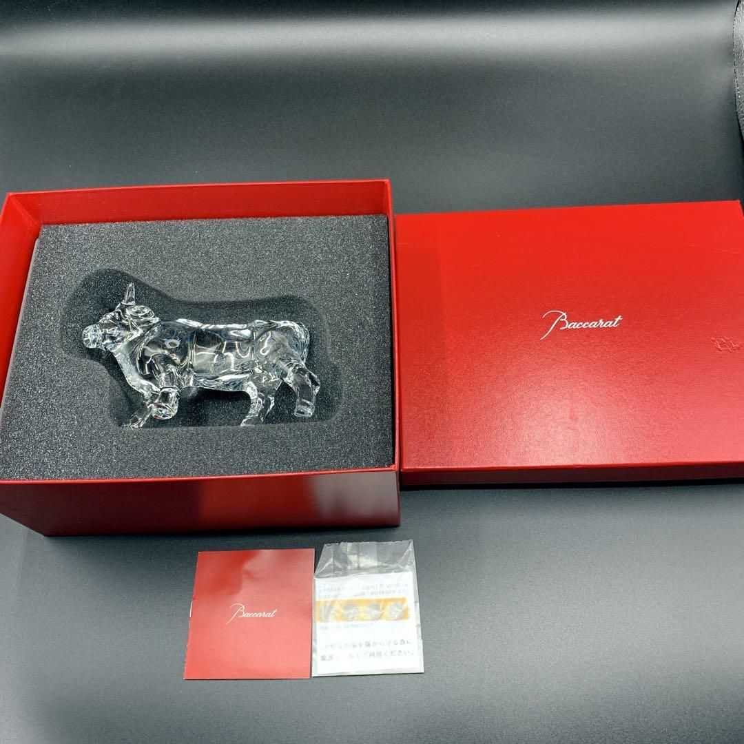 Baccarat バカラ Zodiac ゾディアック 干支 丑 牛 クリスタル フィギュ