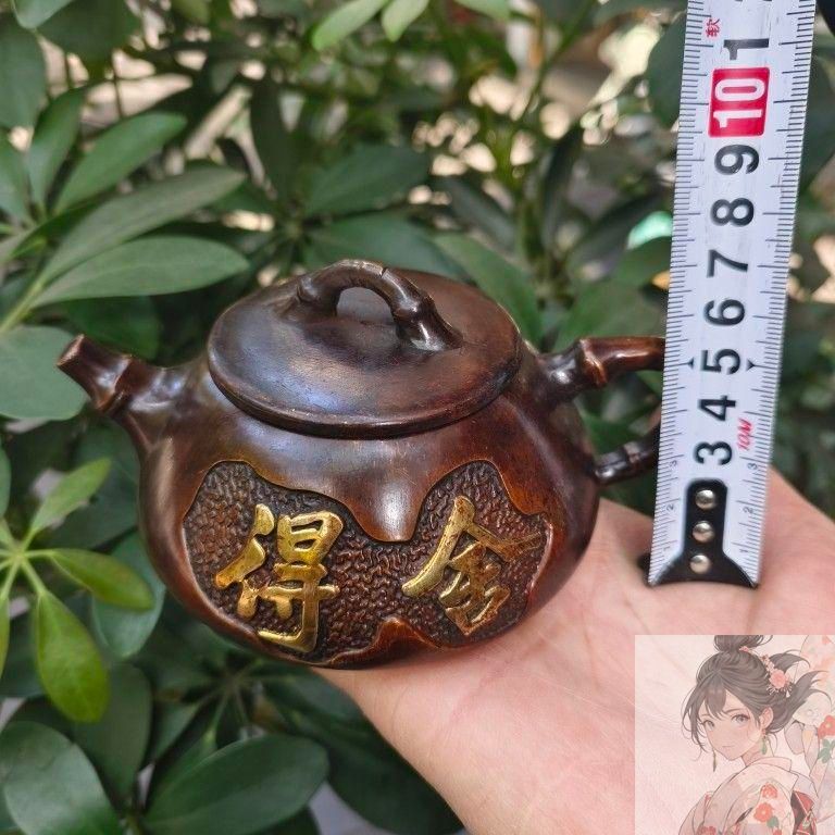 鎏金茶壺 酒壺 住宅 茶道 茶道具 装飾品 工芸品 美術品 鎏金茶壺 酒壺 住宅 茶道 茶道具 装飾品 工芸品 美術品 - メルカリ