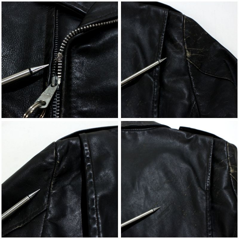 希少　リーバイス　本革　レザージャケット　L ビンテージ　革ジャン　短丈　古着 希少 リーバイス 本革 レザージャケット L ビンテージ 革ジャン 短丈