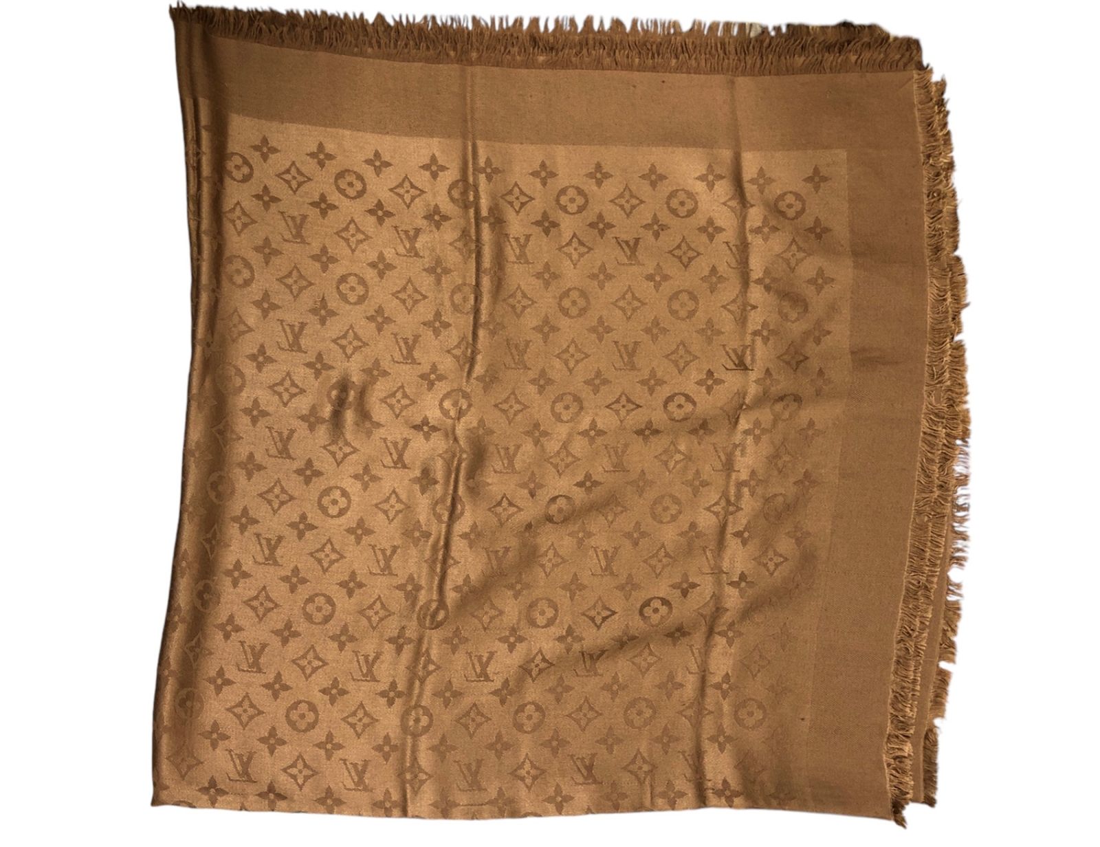 ルイヴィトン Louis vuitton モノグラム ショール ブラウン LOUIS VUITTON 未使用品 ルイ ヴィトン ストール ショール