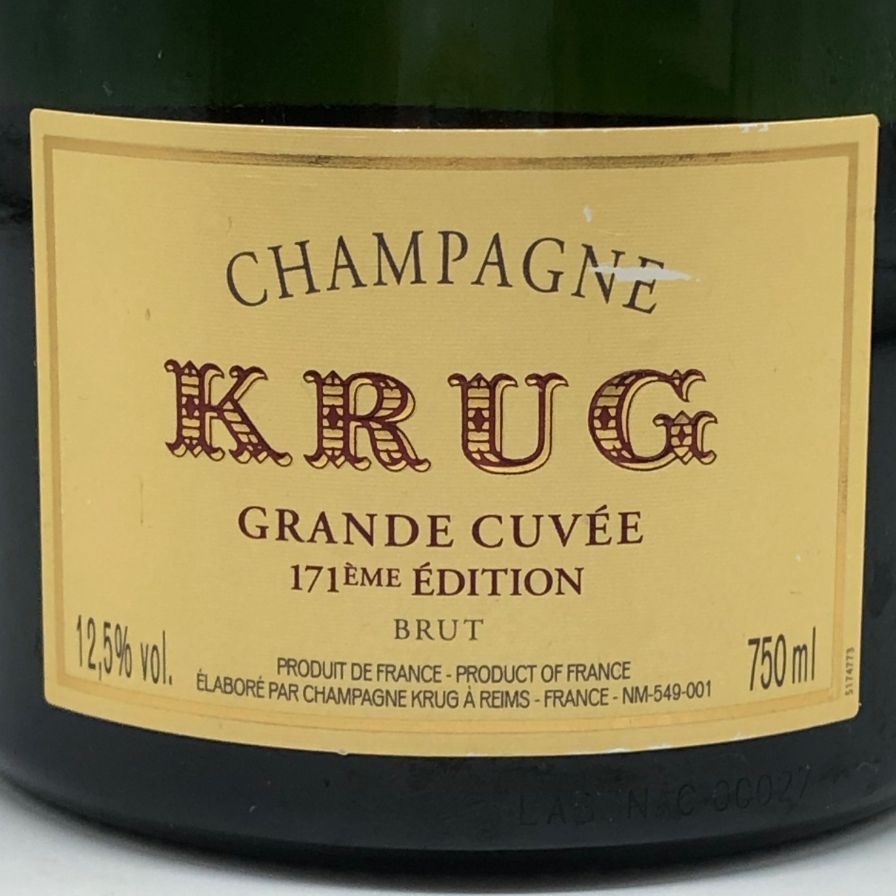 Krug - クリュッグ ブリュット 白 750ml 12.5% 【V1】 Amazon.co.jp: クリュッグ・グランド・キュヴェ・ブリュット 12