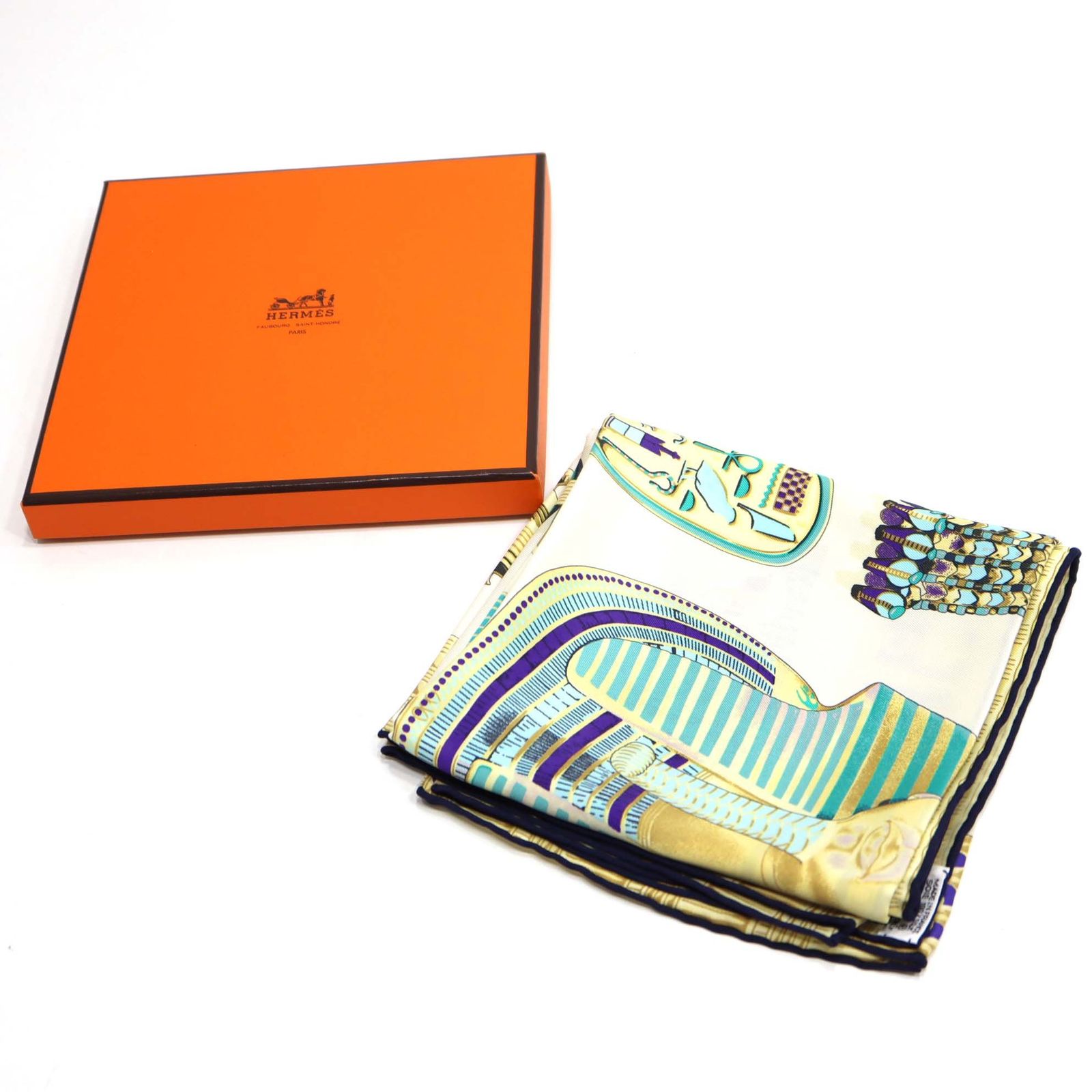 HERMES エルメス スカーフ カレ70 TUTANKHAMUN ツタンカーメン