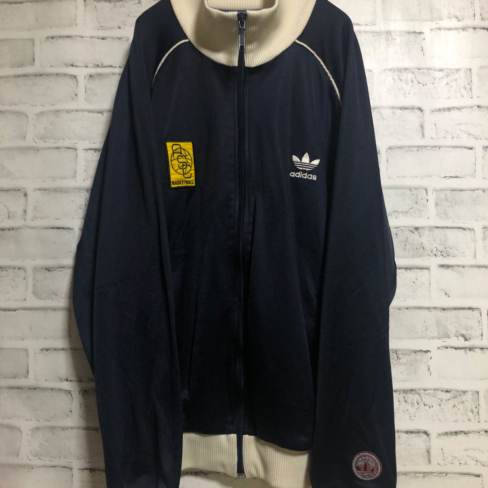 90s adidas?トラックジャケット/ジャージ M 刺繍ロゴ ASC バスケ 