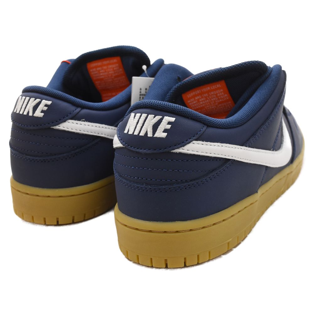 NIKE SB (ナイキエスビー) DUNK LOW PRO ISO ORANGE LABEL NAVY GUM