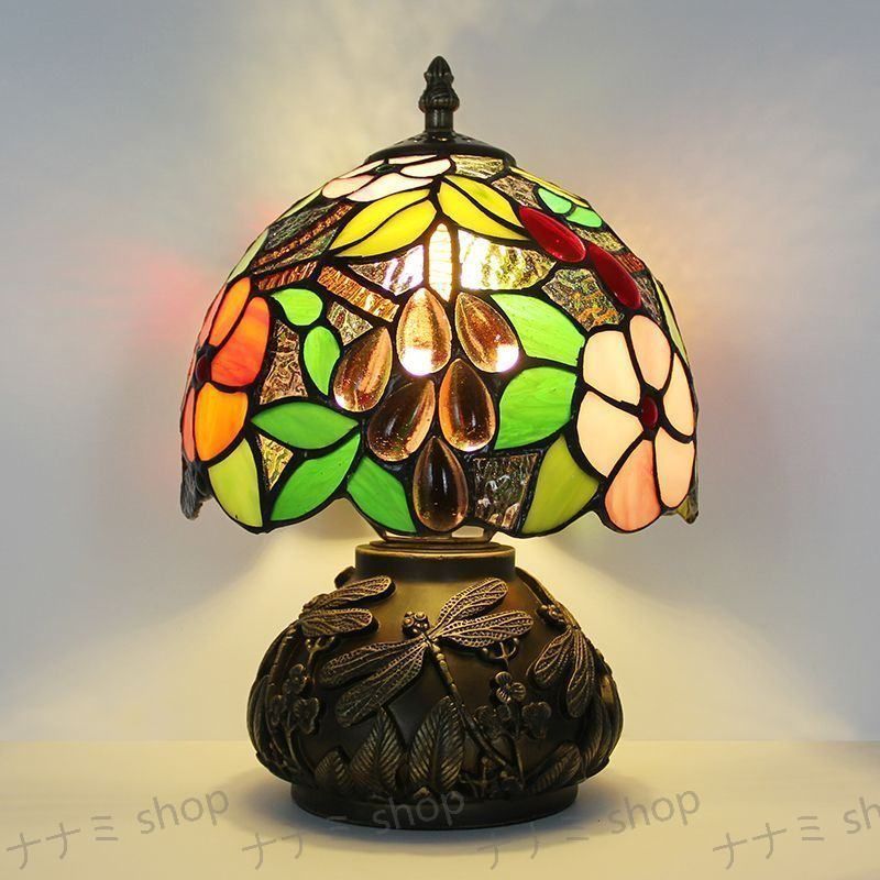 高品質 ヨーロッパ式 卓上ランプ ステンドグラス 卓上照明 ステンド