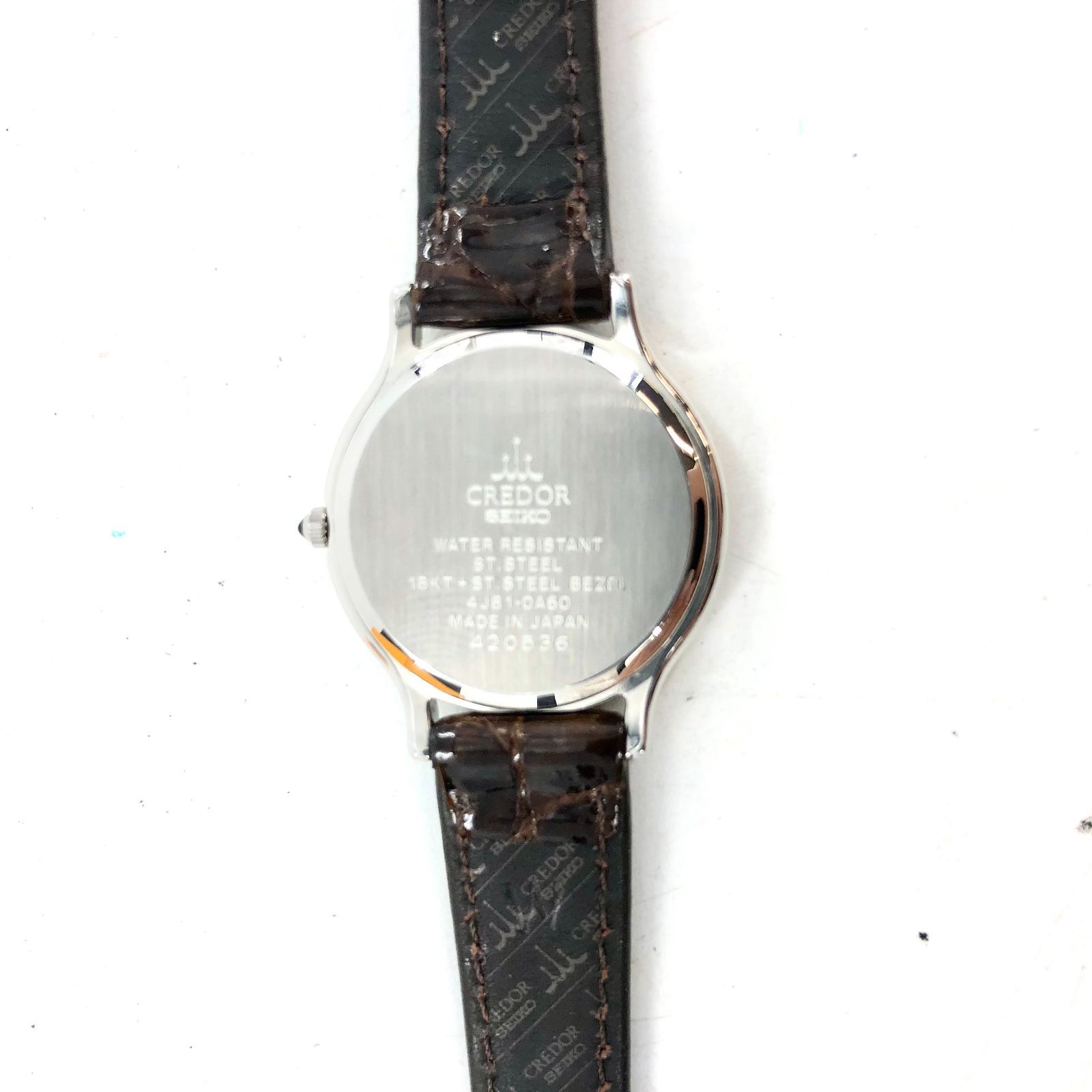 SEIKO セイコー CREDOR クレドール ラウンド ゴールド文字盤 レディース腕時計 4J81-0A60 YG×SS/QZ 美品 稼動品  箱【ND-460】 - メルカリ