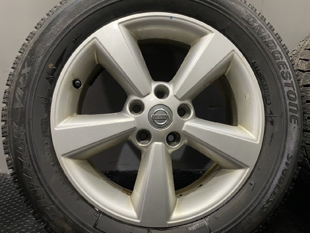 【BS BLIZZAK VRX 215/60R17】スタッドレス【日産 デュアリス 純正ホイール 17インチ 6.5J5HPCD114.3+40】バリ溝 ジューク流用可　(TF990)クレジットカード QRコード決済可能 BS BLIZZAK VRX 215/60R17】スタッドレス【日産 デュアリス 純正
