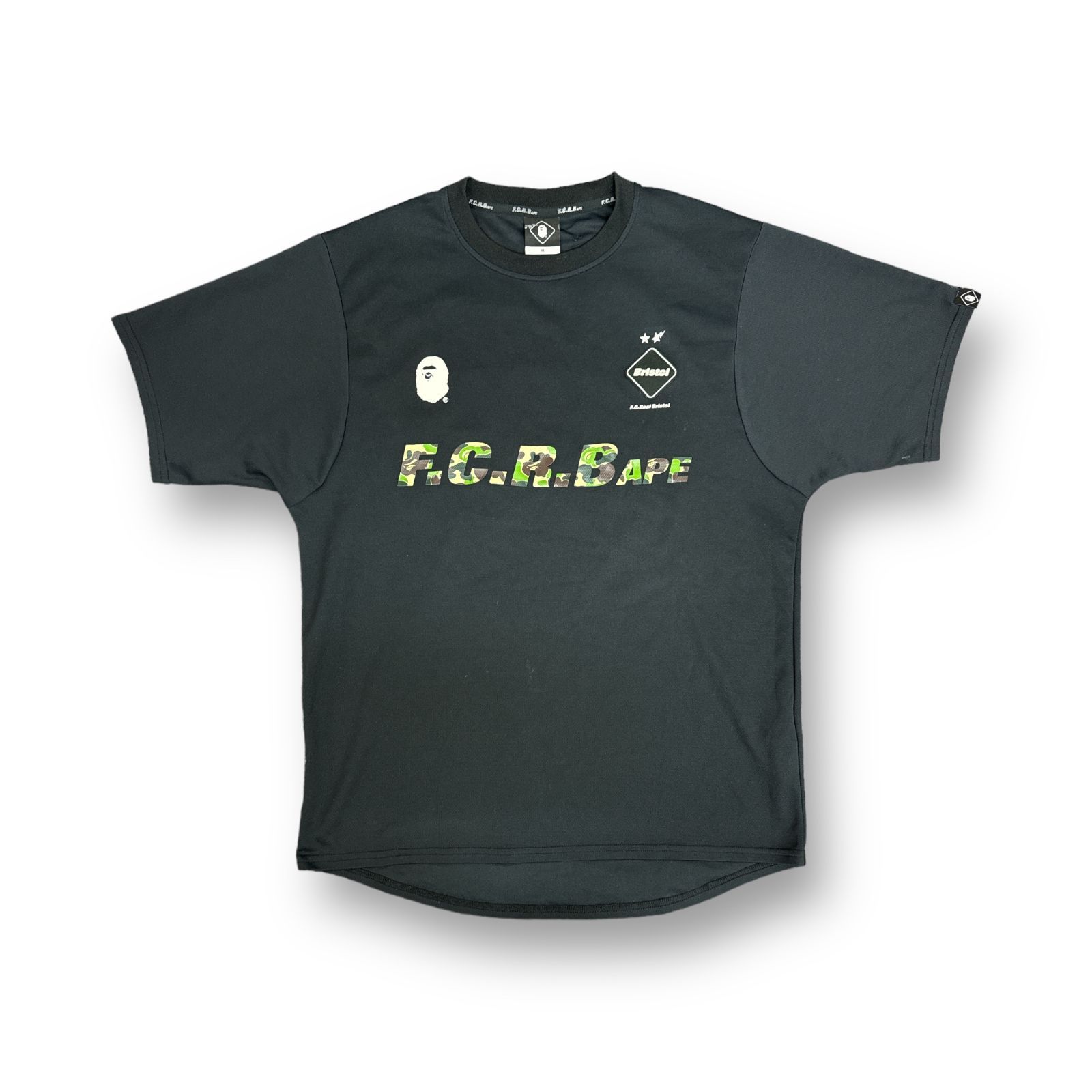 BAPE® x F.C.R.B. 19SS 938 TEAM TEE チームTシャツ ゲームシャツ エフシーレアルブリストル アベイシングエイプ コラボ FCRB-190109 M 67051A4