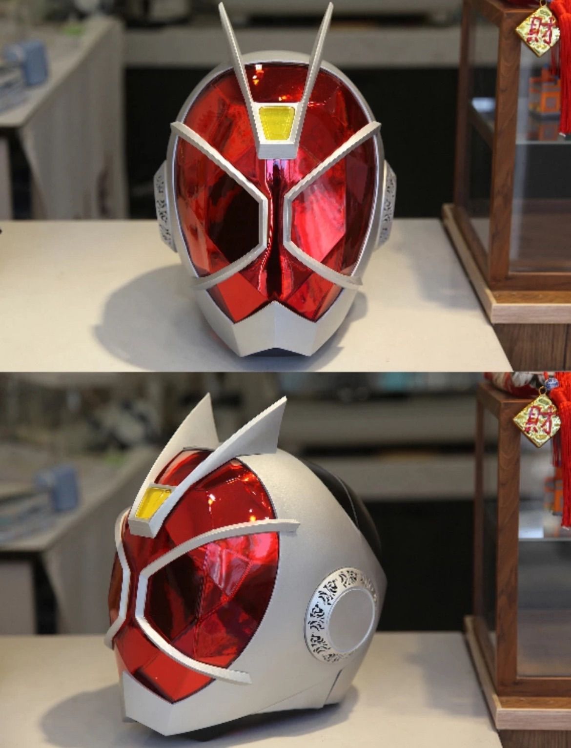 仮面ライダー新1号2号 コスチューム リアルマスク ヘルメット 頭囲58〜60cm