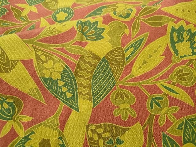 平和屋着物□上質な小紋 更紗飛鳥枝花文 正絹 逸品 CAAR7331yk - メルカリ 