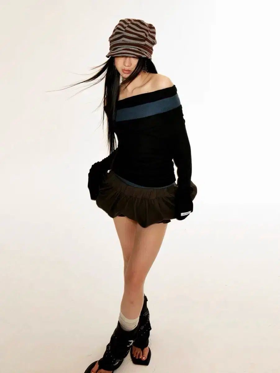 バレエフラワー プリーツスカート GULLKHAN_COM