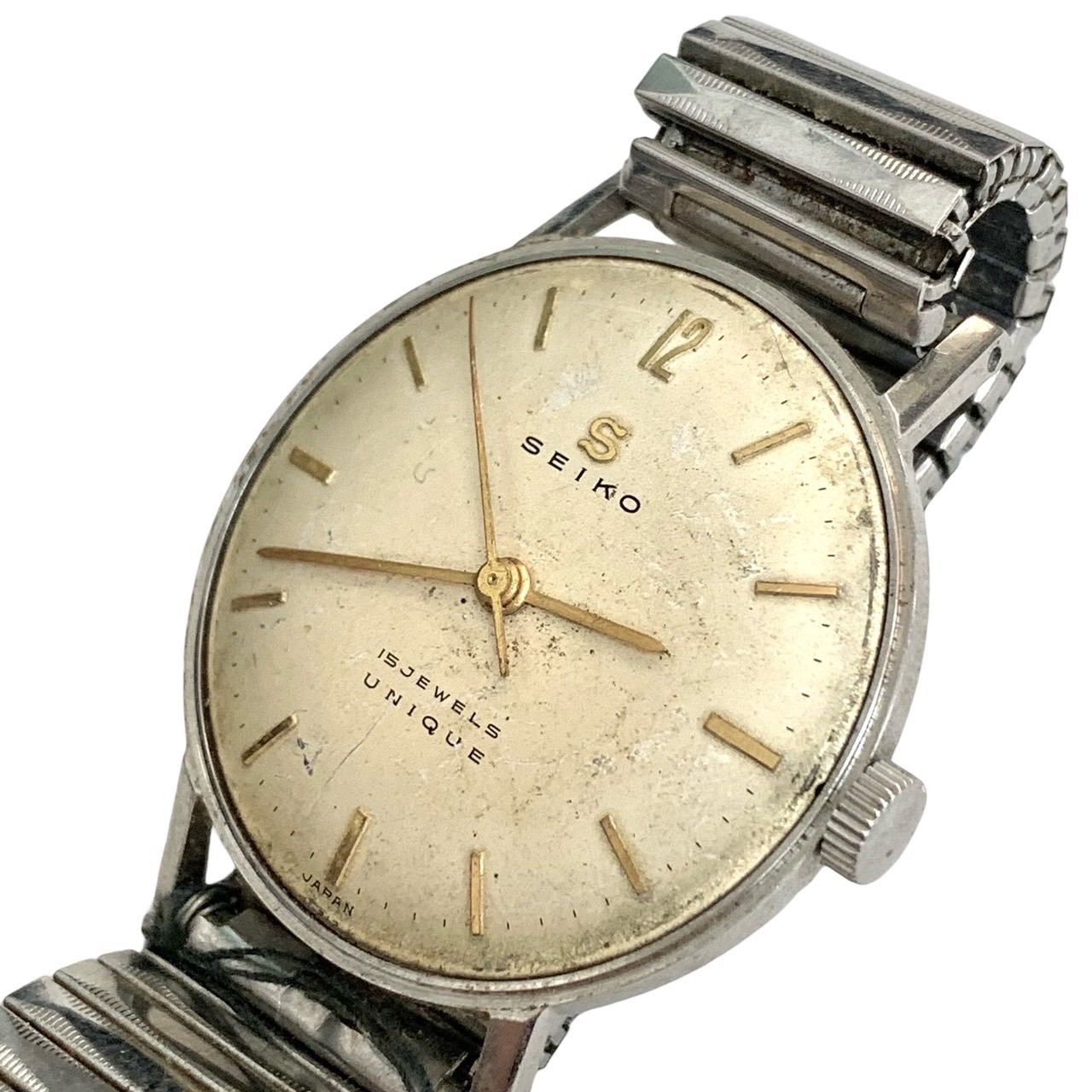 ヴィンテージジャンク品⭐️セイコー SEIKO】 Sマーク 15石 UNIQUE ...