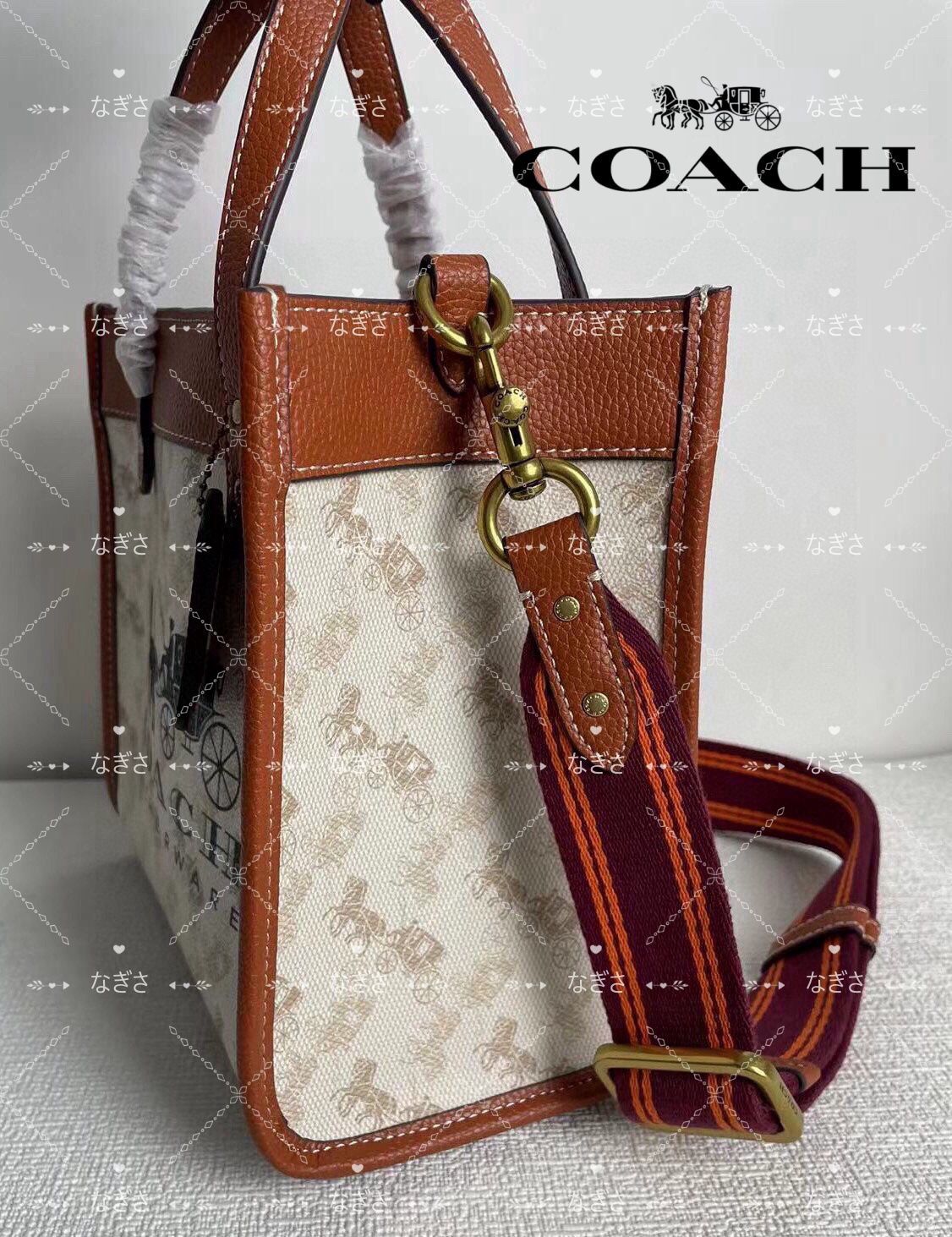 新品未使用】COACH（コーチ）C8456 ミニトートバッグ 馬車柄
