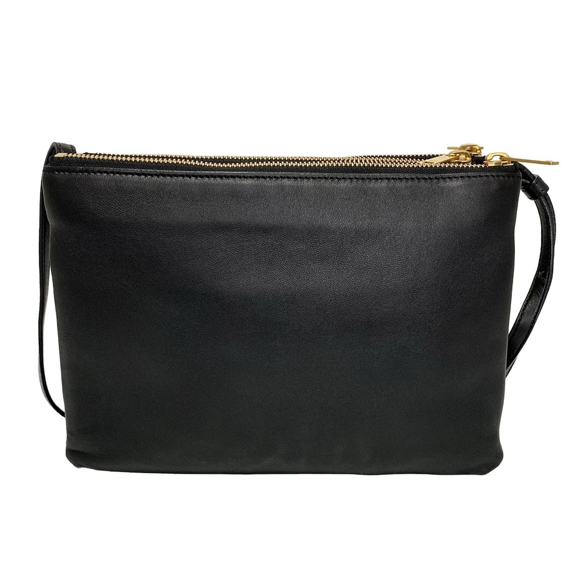 【美品】セリーヌ トリオ ラージ ショルダーバッグ ロゴ レザー 斜め掛け 黒 楽天市場】CELINE セリーヌ トリオ ラージ ショルダーバッグ