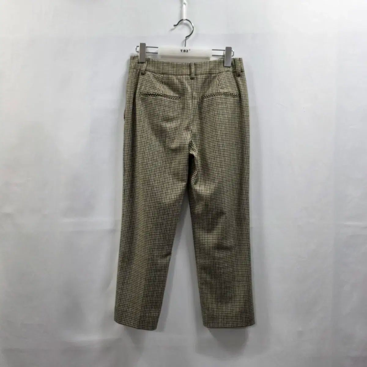 1121 The HANDSOME SJSJ エスジェイエスジェイ ハウンドトゥース ウール混 CHECK スラックス 61 55