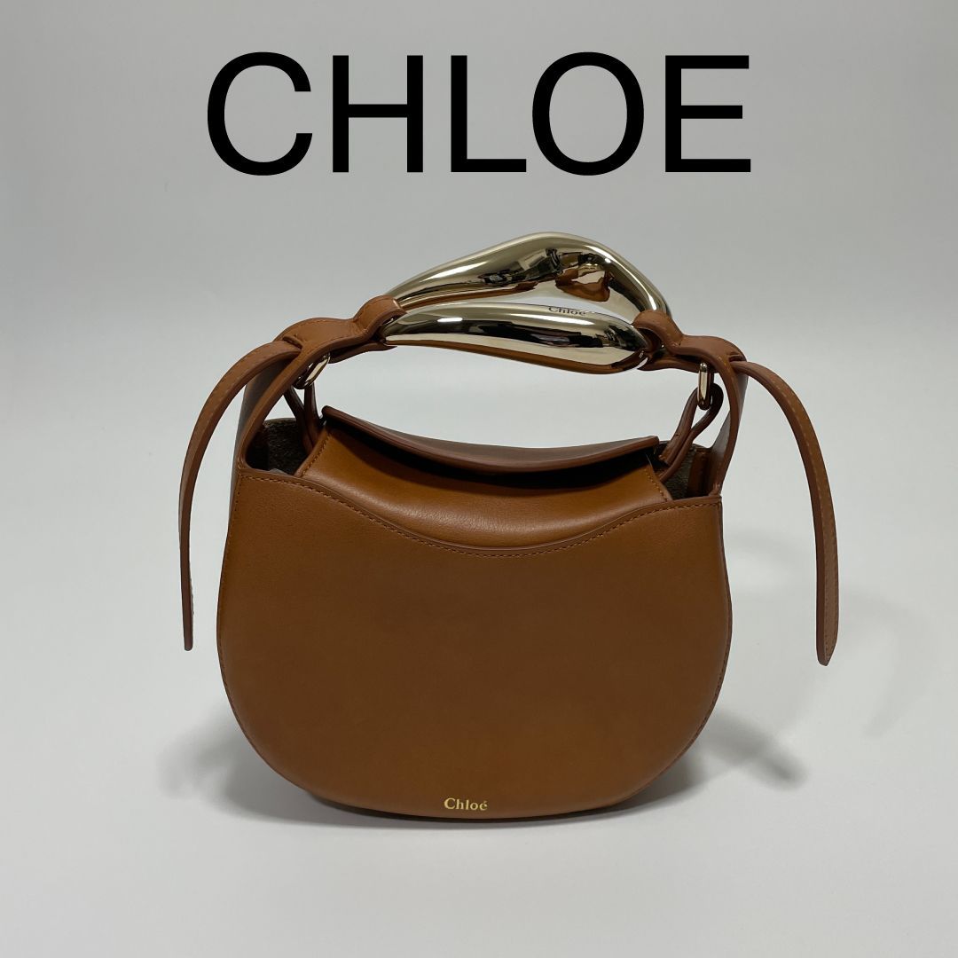 CHLOE | KISS スモール トートバッグ|ブラウン - メルカリ