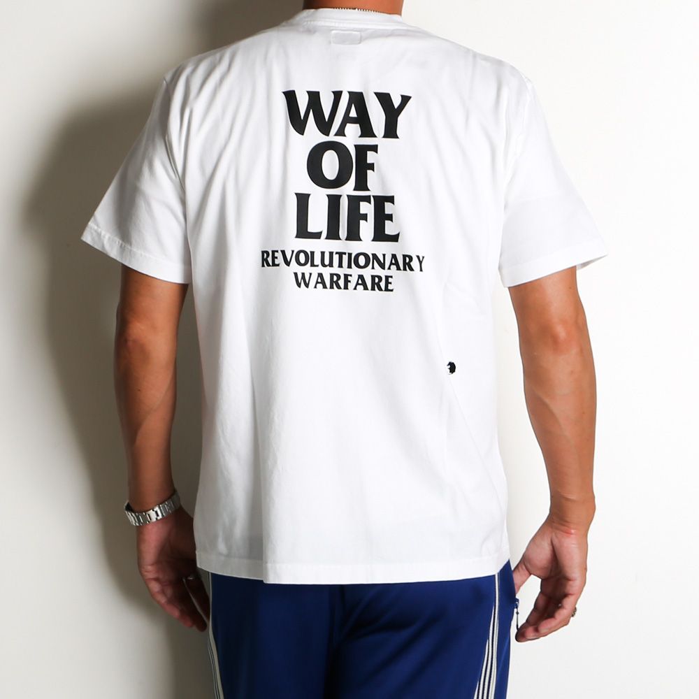 RATS/ラッツ】SCRIPT LOGO WAY OF LIFE TEE - WHITE / Tシャツ