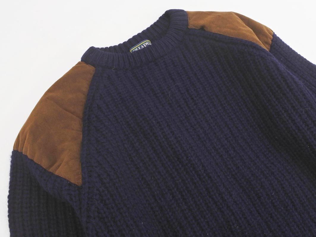Ralph Lauren ラルフローレン ウール100% エルボーパッチ ニット