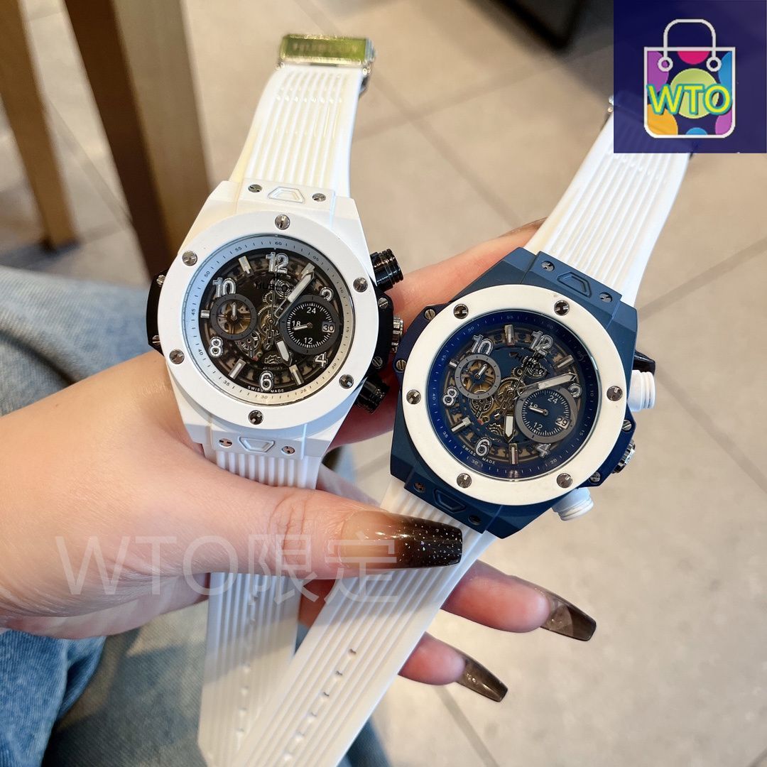 HUBLOTクロノグラフ 　並行輸入 今日特価】HUBLOT ユブロ 輸入クォーツクロノグラフムーブメント