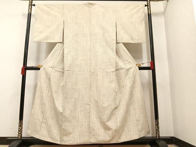 平和屋着物□極上 夏物 夏お召 もじり織 雅すかし 豊渡工房