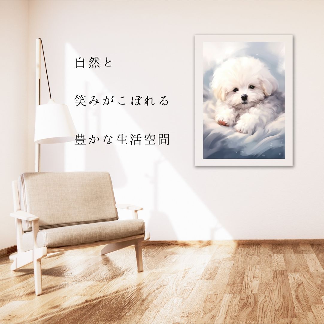 犬　絵 狼絡」 P15 H500×W652mm 