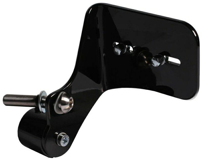 サイドマウントライセンスプレートブラケット ショート 2004〜22年スポーツスター ブラック