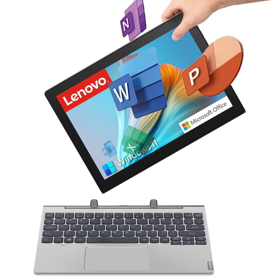 【特価商品】IdeaPad D331.1型 ノートパソコン HD IPS液晶搭載Intel Celeron最大2.6Ghzメモリ:4GBeMMC:64GBWebカメラ搭載日本語 2-in-1 キーボード搭載Windows 11 Pro、MS 整備済み品レノボ
