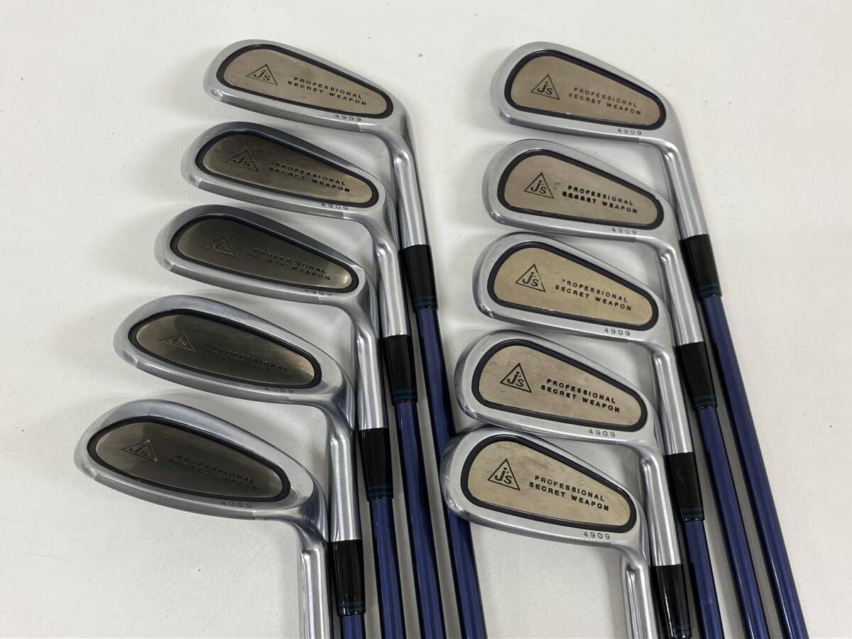 BRIDGESTONE J S チタンマッスル アイアンセット 3-9 P P S S 10本セット HM-80フレックスSジャンボ尾崎モデル10000本 シリアル入り