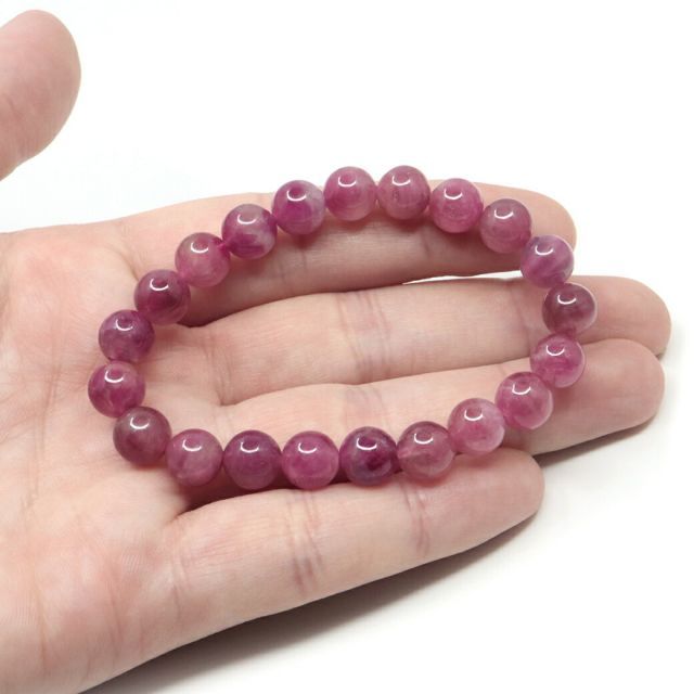 ルベライト ブレスレット レッドトルマリン 8.5mm 1点物 10月 誕生石