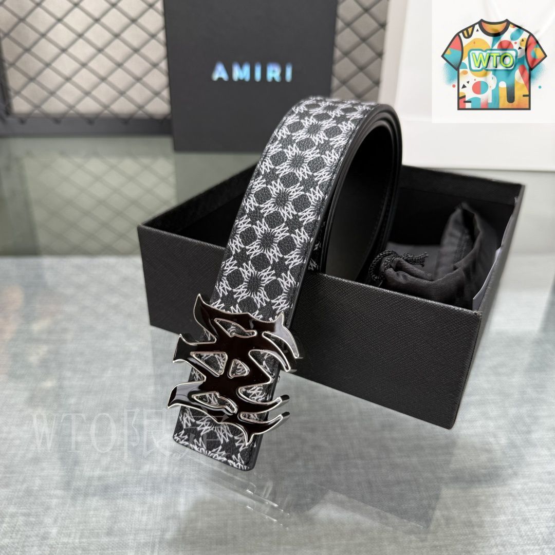 今日特価】AMIRI ダブルフェイスレザーベルト-1 - メルカリ