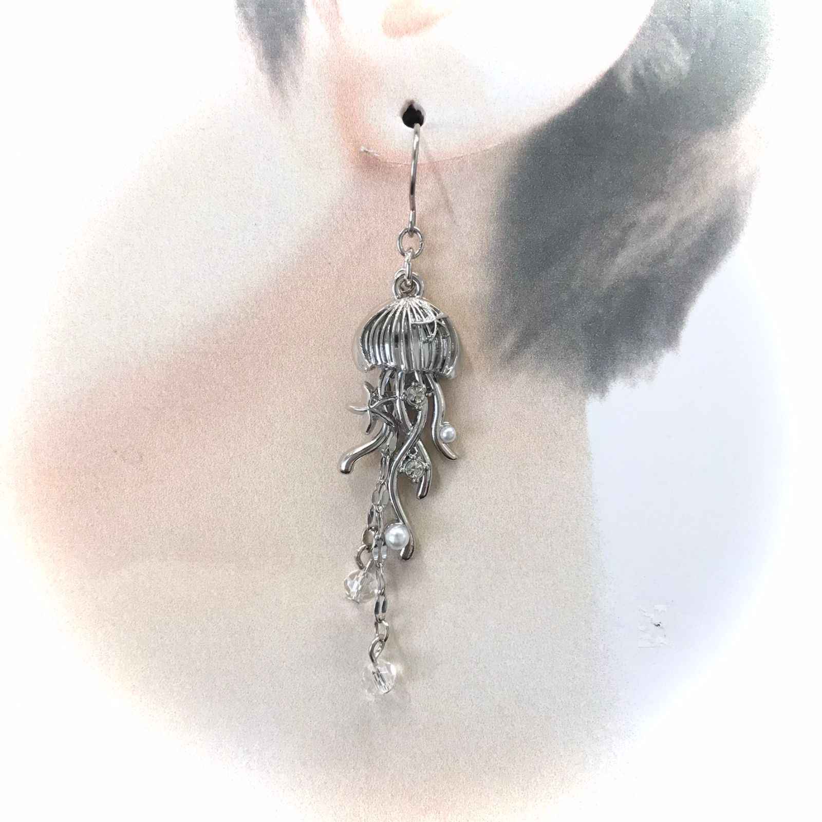 【Neru】クラゲピアス クラゲピアス4 シルバー - メルカリ