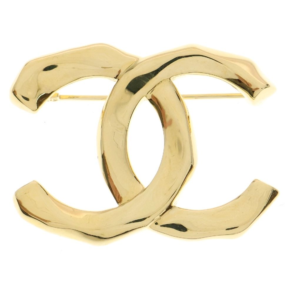 CHANEL シャネル L23A ココマーク ブローチ ゴールド金具 バッジ