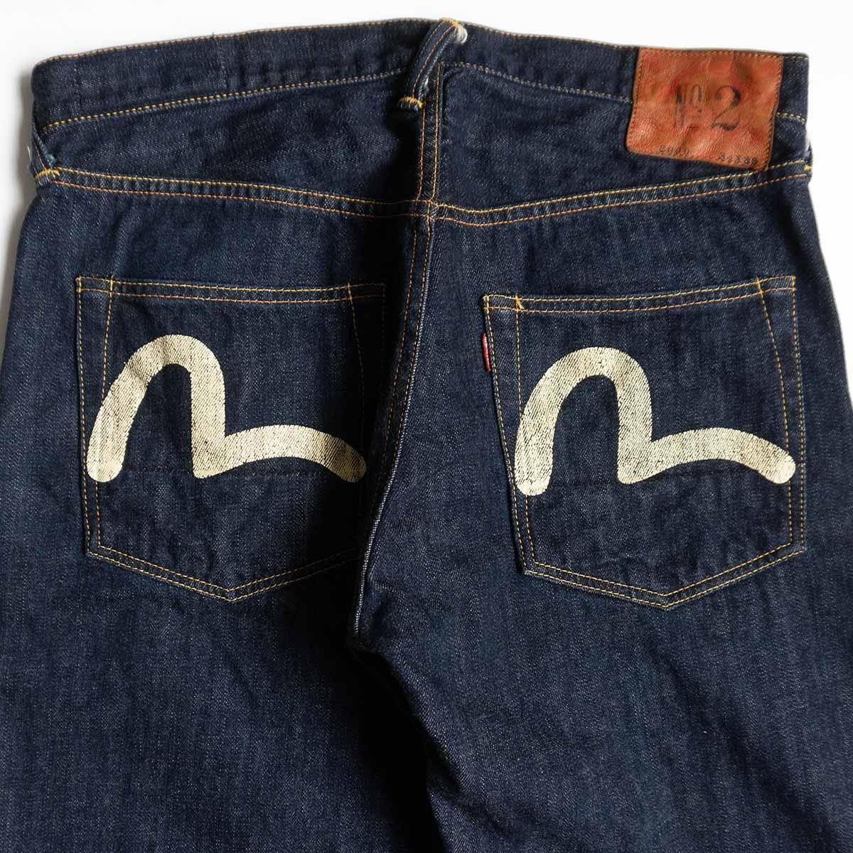 美品/濃紺】EVISU 【LOT.2000 デニムパンツ】34×35 エビス