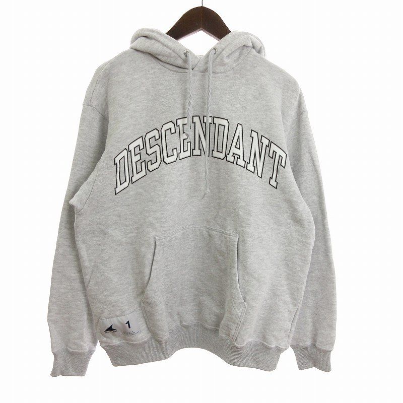 ディセンダント DESCENDANT チームフーディ TEAM HOODY パーカー 長袖 アーチロゴ コットン グレー 1 S位 - メルカリ