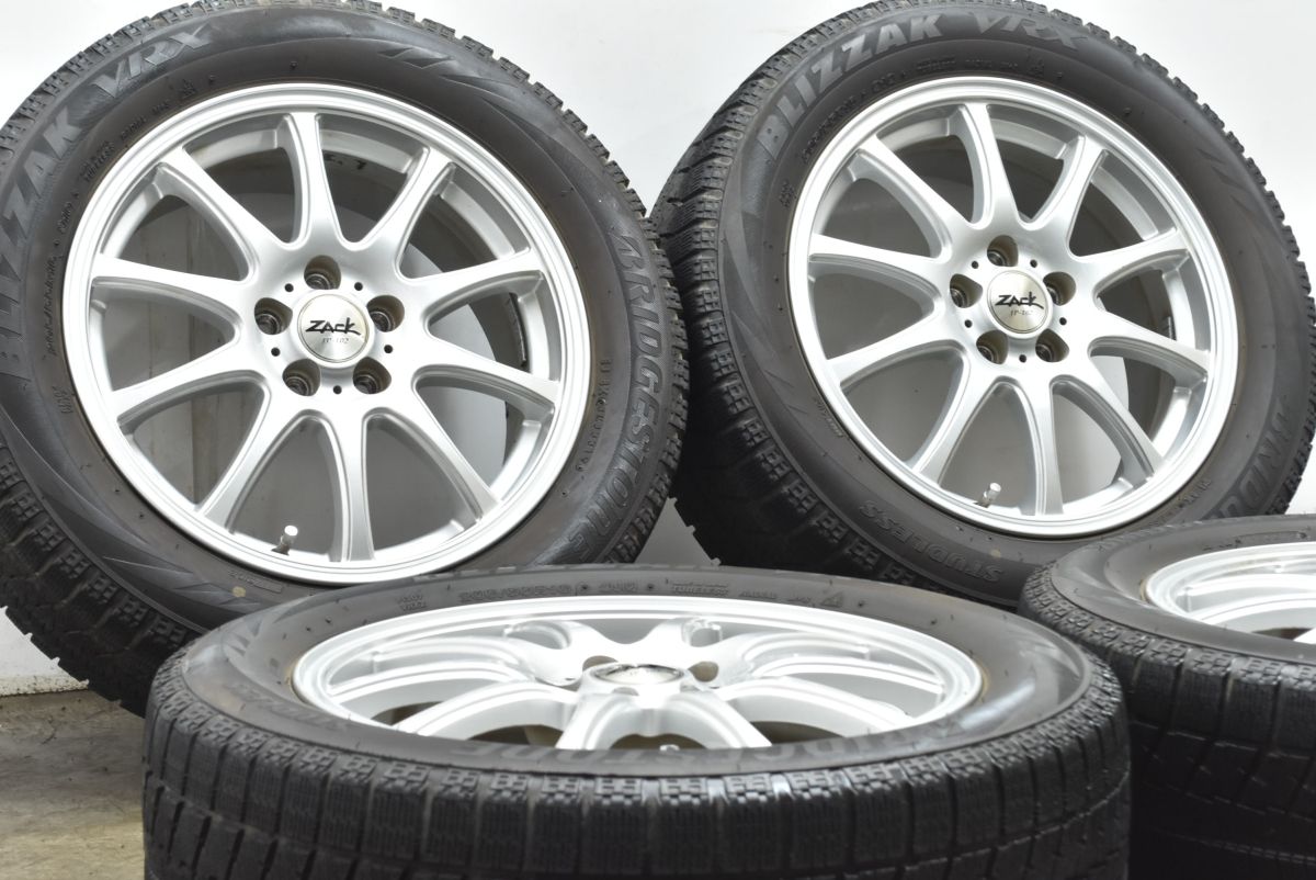 大 ZACK 16in 6.5J 48 PCD100 ブリヂストン ブリザック VRX 205 55R16 プリウス カローラ ツーリング スポーツ インプレッサ