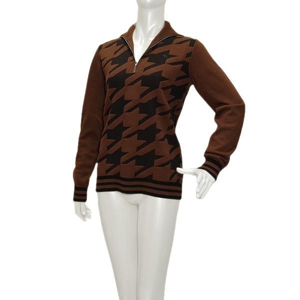 ヒールクリーク Heal Creek レディース 秋冬 BIG千鳥柄 ハーフジップセーター 002-15010 LLC-HASEGAWATOSO_COM