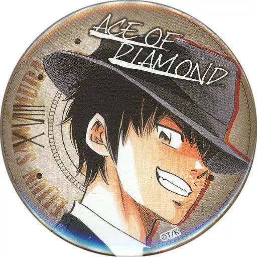 ダイヤのA 京まふ 缶バッジ 中古】バッジ・ピンズ 沢村栄純 「ダイヤのA 原画展 in 京まふ